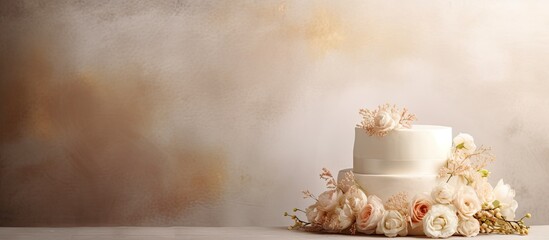 Nuptial dessert Copy space image Place for adding text or design