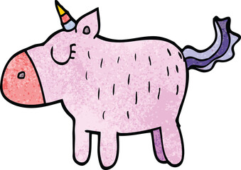 cartoon doodle cute unicorn