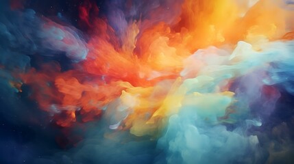 Fototapeta na wymiar Abstract colorful smoke background. Fantasy fractal texture. Digital art. 3D rendering.