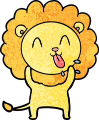happy cartoon lion