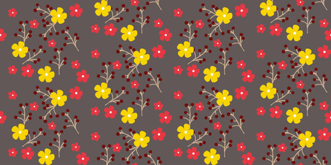 summer floral background Vector seamless. leaf pattern Seamless pattern hand-drawn with tropical leaves. floral seamless pattern with leaves The geometric pattern