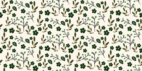 summer floral background Vector seamless. leaf pattern Seamless pattern hand-drawn with tropical leaves. floral seamless pattern with leaves The geometric pattern