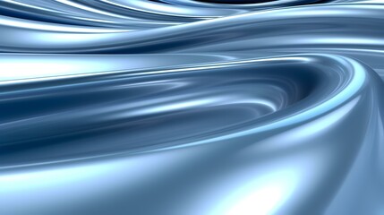 abstract background with smooth lines in blue colors, 3d render