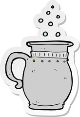 sticker of a cartoon beer tankard