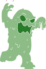 cartoon doodle slime monster