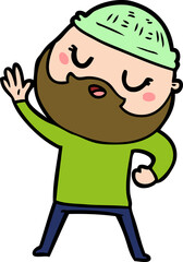 cartoon man with beard