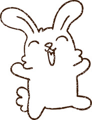Rabbit Charcoal Drawing