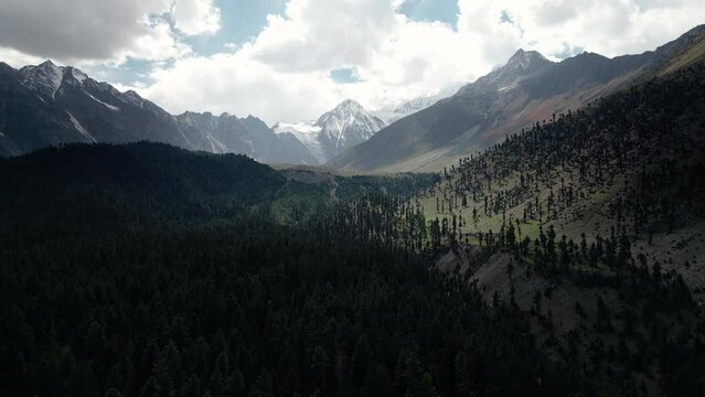 Aerial View of Rama Meadows, Astore, Gilgit Baltistan Pakistan. Lake Rama is only 20 kilometers away from the majestic Nanga Parbat 9th highest mountain of world