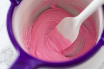 Panda shaped shortbread cookies with chocolate icing