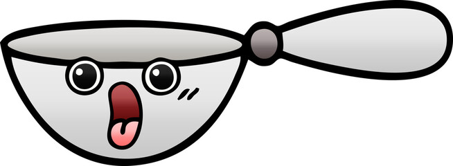 gradient shaded cartoon of a measuring spoon