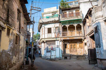 street view of patan city, india © jon_chica