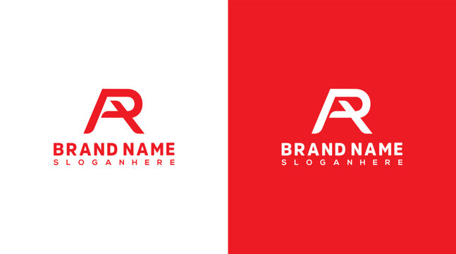 Letter AR Logo Design Template. Initial Letter AR Logo Vector Illustration