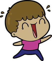 laughing cartoon man