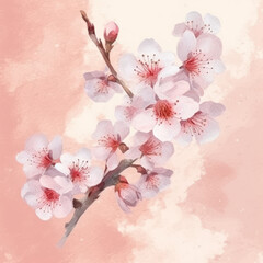 Cherry Blossom Delicacy: Pastel Pink Elegance