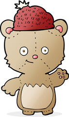cartoon bear in hat