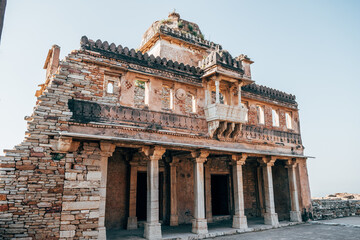 views of chittorgarh fortress, india