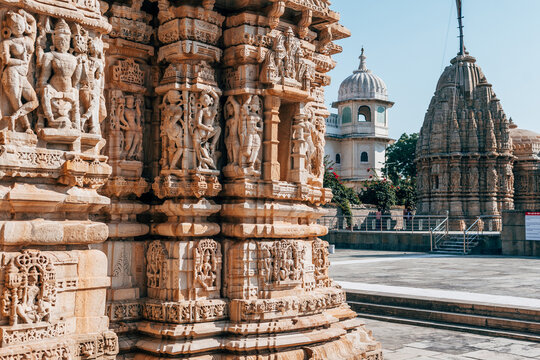 views of chittorgarh fortress, india