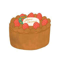 チョコレートクリスマスケーキ