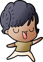 cartoon woman talking