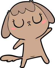 Obraz premium cute cartoon dog