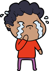 cartoon man crying