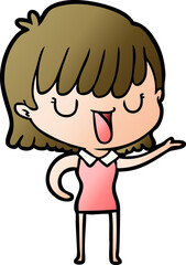 cartoon woman