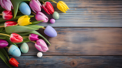 Obraz premium Eeaster: Easter background, wallpaper, happy Easter, Easter eggs
