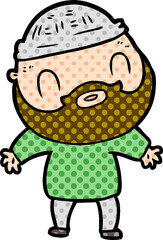 cartoon bearded man