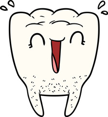 cartoon happy tooth