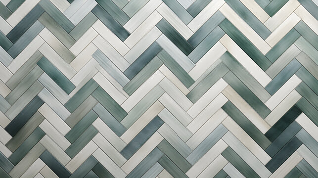 Classic abstract background with green color family and herringbone pattern style 