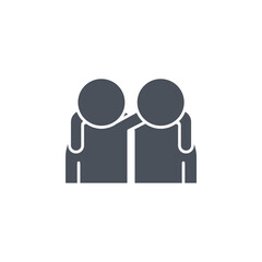 Vector sign of the partnership symbol isolated on a white background. icon color editable.