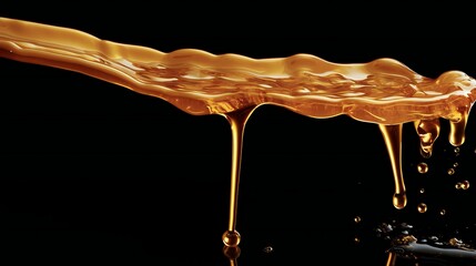 a honey stick drip of honey flowing on it