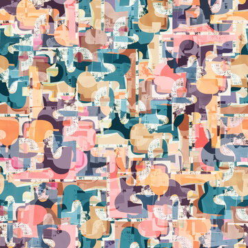 seamless pattern with people