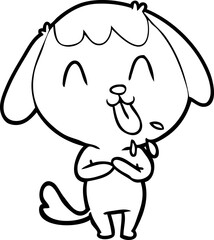 cute cartoon dog