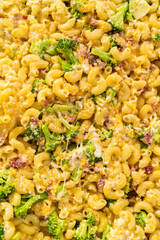 Macaroni and cheese with broccoli