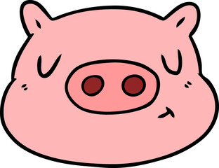 cartoon pig face