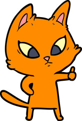 confused cartoon cat