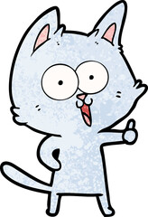 funny cartoon cat