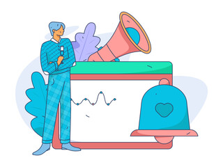 Business People Flat Vector Concept Operation Hand Drawn Illustration
