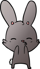 curious bunny cartoon