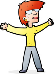 cartoon woman wearing glasses