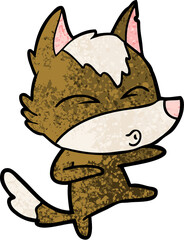cartoon wolf whistling