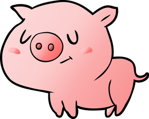 cute cartoon pig