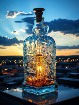 Rooftop Cheers: Enjoying a Drink with a View