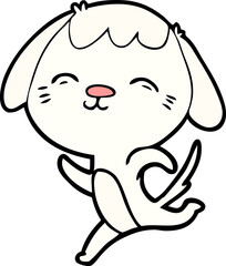 happy cartoon dog