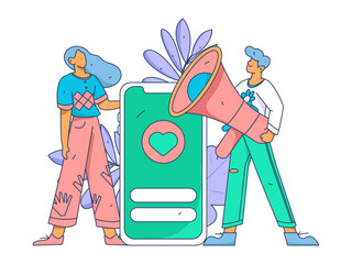 Business People Flat Vector Concept Operation Hand Drawn Illustration
