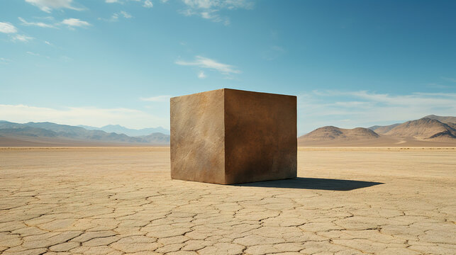 Solitary Box: A Giant Enigma Amidst the Desert Sands