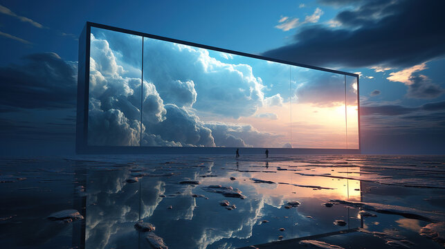Immersive Technology: Massive Tv Screen Floating in the Sky