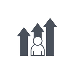 Vector sign of the career symbol isolated on a white background. icon color editable.