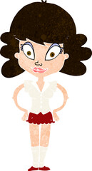 cartoon pretty woman